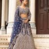 Buy navy Blue Lehenga choli in USA with Free and fast shipping