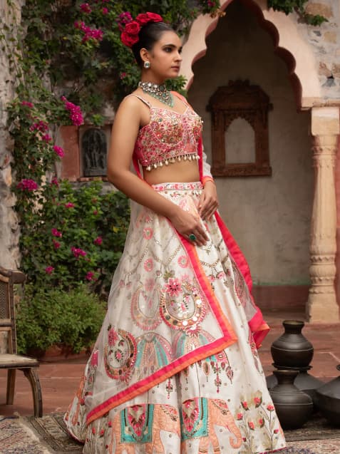Buy silk lehenga choli in USA