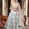 Buy elegant Off White Silk Lehenga