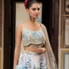 Buy Off White Silk Lehenga with Applique Work Online