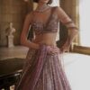 Designer Western light pink Sequins Choli for Lehenga Western Style Designer light pink Choli for Lehenga with Sequins Embroidery
