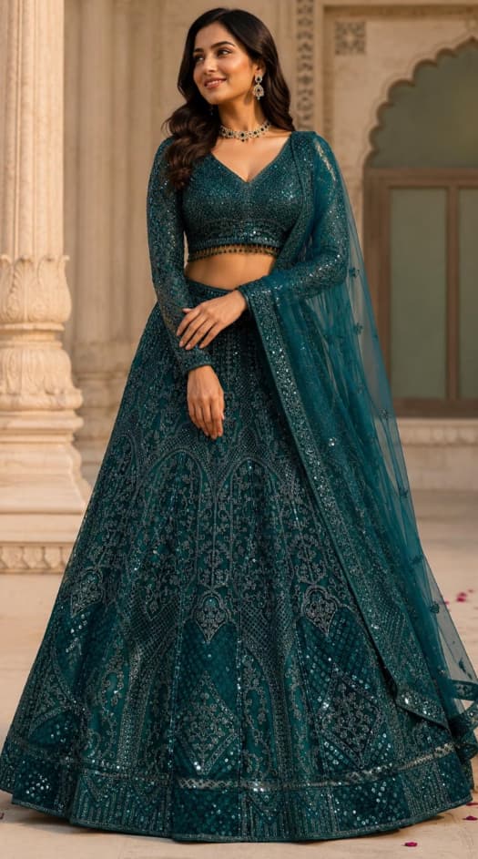 Embroidered Lehenga Choli Embroidered Lehenga Choli