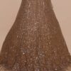 Copper Glow Lehenga Flare Close-up