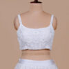 White Pearl Work Blouse Design