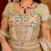 Buy Pastel Multicolour Embroidered Lehenga Choli Online in USA