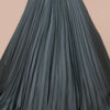 Designer Silk Lehenga in USA - Dusty Teal Silk Lehenga Skirt Detail