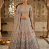 Chickoo Designer Lehenga Full View Chickoo Designer Lehenga in USA - Full View