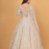 White Designer Lehenga in USA - Back Full View