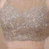 Beige Jimmy Choo Lehenga in USA - Cut Dana Embroidery Detail