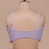 Lilac Feather Work Blouse Back Design