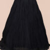 Black Georgette Lehenga Skirt in USA Black Georgette Lehenga Skirt with Pearl Beads Embroidery in USA