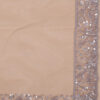 Champagne Mermaid Lehenga Fabric Detail in USA Luxury Champagne Mermaid Lehenga with Elegant Handwork in USA Fabric Close-Up